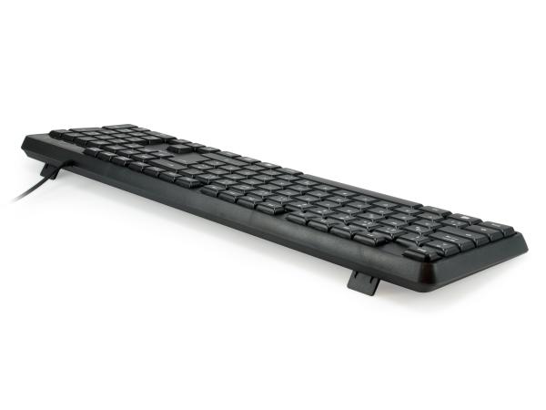 Equip USB Keyboard Tastatur Kabelgebunden  schwarz, deutsch Soft-Touch-Tasten